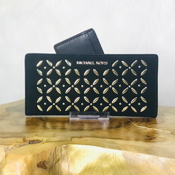 Michael Kors Bags Michael Kors Card Case Carryall Studded Wallet